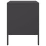 Bedside table made of cold-rolled black steel, 36x39x50.5 cm by , Nightstands - Ref: Foro24-843054, Price: 74,75 €, Discount: %