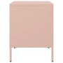 Mesita de noche de acero laminado en frío rosa 36x39x50,5 cm de , Mesitas de noche - Ref: Foro24-843056, Precio: 78,65 €, Des...