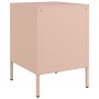 Mesita de noche de acero laminado en frío rosa 36x39x50,5 cm de , Mesitas de noche - Ref: Foro24-843056, Precio: 78,65 €, Des...