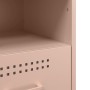 Mesita de noche de acero laminado en frío rosa 36x39x50,5 cm de , Mesitas de noche - Ref: Foro24-843056, Precio: 78,65 €, Des...