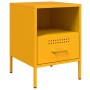 Bedside tables 2 units, yellow laminated steel, 36x39x50.5 cm by , Nightstands - Ref: Foro24-843061, Price: 141,00 €, Discoun...