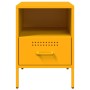 Bedside tables 2 units, yellow laminated steel, 36x39x50.5 cm by , Nightstands - Ref: Foro24-843061, Price: 141,00 €, Discoun...