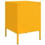 Bedside tables 2 units, yellow laminated steel, 36x39x50.5 cm by , Nightstands - Ref: Foro24-843061, Price: 141,00 €, Discoun...