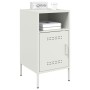 Bedside tables 2 units, white laminated steel, 36x39x68 cm by , Nightstands - Ref: Foro24-843077, Price: 145,68 €, Discount: %