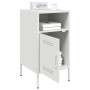 Bedside tables 2 units, white laminated steel, 36x39x68 cm by , Nightstands - Ref: Foro24-843077, Price: 145,68 €, Discount: %