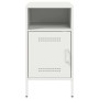 Bedside tables 2 units, white laminated steel, 36x39x68 cm by , Nightstands - Ref: Foro24-843077, Price: 145,68 €, Discount: %