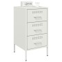 Bedside tables 2 units, white laminated steel, 36x39x68 cm by , Nightstands - Ref: Foro24-843089, Price: 215,94 €, Discount: %