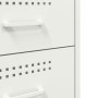 Bedside tables 2 units, white laminated steel, 36x39x68 cm by , Nightstands - Ref: Foro24-843089, Price: 215,94 €, Discount: %