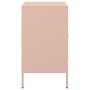 Cold-rolled steel pink bedside table 36x39x68 cm by , Nightstands - Ref: Foro24-843080, Price: 116,87 €, Discount: %