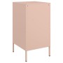 Cold-rolled steel pink bedside table 36x39x68 cm by , Nightstands - Ref: Foro24-843080, Price: 116,87 €, Discount: %