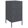 Nightstands 2 units anthracite gray steel 36x39x68 cm by , Nightstands - Ref: Foro24-843082, Price: 116,87 €, Discount: %