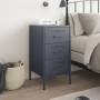 Nightstands 2 units anthracite gray steel 36x39x68 cm by , Nightstands - Ref: Foro24-843082, Price: 116,87 €, Discount: %