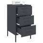 Nightstands 2 units anthracite gray steel 36x39x68 cm by , Nightstands - Ref: Foro24-843082, Price: 116,87 €, Discount: %