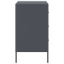 Nightstands 2 units anthracite gray steel 36x39x68 cm by , Nightstands - Ref: Foro24-843082, Price: 116,87 €, Discount: %