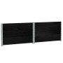 Collares de palets 3 uds madera maciza de pino negro 100x100 cm de , Plataformas de carga y palés - Ref: Foro24-3295375, Prec...