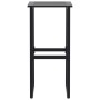 High table and garden stools set 9 pieces black steel by , Garden sets - Ref: Foro24-3283754, Price: 714,13 €, Discount: %