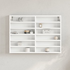 White engineered wood display case 80x8.5x58 cm by , Shelves and shelves - Ref: Foro24-847954, Price: 49,95 €, Discount: %