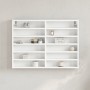 Vitrina de madera ingeniería blanca 80x8,5x58 cm de , Estantes y estanterías - Ref: Foro24-847954, Precio: 49,92 €, Descuento: %