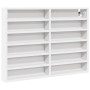 Vitrina de madera ingeniería blanca 80x8,5x58 cm de , Estantes y estanterías - Ref: Foro24-847954, Precio: 49,92 €, Descuento: %