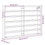 Holzvitrine in Weiß, 80x8,5x58 cm von , Regale und Regale - Ref: Foro24-847954, Preis: 49,95 €, Rabatt: %