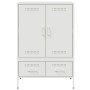 Kaltgewalzter weißer Stahlschrank 68x39x101,5 cm von , Sideboards - Ref: Foro24-843113, Preis: 194,23 €, Rabatt: %