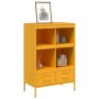 Cold-rolled steel sideboard in yellow, 68x39x101.5 cm by , Sideboards - Ref: Foro24-843105, Price: 170,36 €, Discount: %