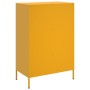 Aparador de acero laminado en frío amarillo 68x39x101,5 cm de , Aparadores - Ref: Foro24-843105, Precio: 226,99 €, Descuento: %