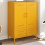 Cold-rolled steel sideboard in yellow, 68x39x101.5 cm by , Sideboards - Ref: Foro24-843111, Price: 194,23 €, Discount: %