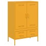 Cold-rolled steel sideboard in yellow, 68x39x101.5 cm by , Sideboards - Ref: Foro24-843111, Price: 194,23 €, Discount: %