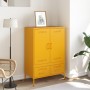 Cold-rolled steel sideboard in yellow, 68x39x101.5 cm by , Sideboards - Ref: Foro24-843111, Price: 194,23 €, Discount: %