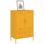 Cold-rolled steel sideboard in yellow, 68x39x101.5 cm by , Sideboards - Ref: Foro24-843111, Price: 194,23 €, Discount: %