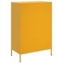 Aparador de acero laminado en frío amarillo 68x39x101,5 cm de , Aparadores - Ref: Foro24-843111, Precio: 194,23 €, Descuento: %