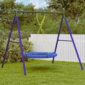 Outdoor swing set with a round disk swing by , Swings and play structures - Ref: Foro24-3283583, Price: 158,44 €, Discount: %