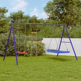 Swing set with a swing, ladder, and nest swing. by , Swings and play structures - Ref: Foro24-3283632, Price: 182,99 €, Disco...