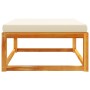 Garden stool with solid acacia wood cushion 65x65x29 cm by , Outdoor sofas - Ref: Foro24-4008158, Price: 87,93 €, Discount: %