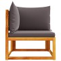 Ecksofa für den Garten mit massiven Akazienholz-Kissen. von , Outdoor-Sofas - Ref: Foro24-4008172, Preis: 142,91 €, Rabatt: %