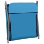 Tumbonas plegables 2 unidades acero y tela azul de vidaXL, Tumbonas - Ref: Foro24-310344, Precio: 85,01 €, Descuento: %