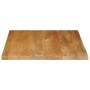 Solid mango wood natural edge table top 40x40x2.5 cm by , Table tops - Ref: Foro24-370534, Price: 25,37 €, Discount: %