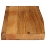 Massivholz-Tischplatte mit natürlicher Kante aus Mangoholz 80x20x3,8 cm. von , Tischplatten - Ref: Foro24-370562, Preis: 26,8...