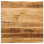 Solid mango wood natural edge table top 60x60x2.5 cm by , Table tops - Ref: Foro24-370666, Price: 50,30 €, Discount: %