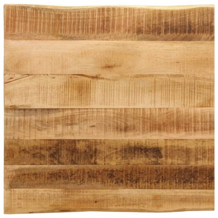 Solid mango wood natural edge table top 60x60x2.5 cm by , Table tops - Ref: Foro24-370666, Price: 50,28 €, Discount: %