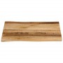 Solid mango wood natural edge table top 60x60x2.5 cm by , Table tops - Ref: Foro24-370666, Price: 50,30 €, Discount: %