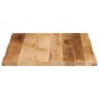 Solid mango wood natural edge table top 60x60x2.5 cm by , Table tops - Ref: Foro24-370666, Price: 50,28 €, Discount: %