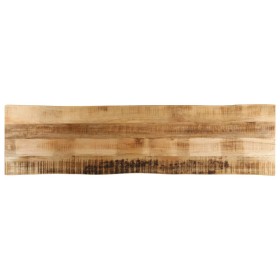 Massivholz-Tischplatte mit natürlicher Kante aus Mangoholz 160x40x2,5 cm. von , Tischplatten - Ref: Foro24-370664, Preis: 87,...