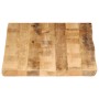 Tablero de mesa borde natural madera maciza mango 120x60x2,5 cm de , Tableros para mesas - Ref: Foro24-370672, Precio: 86,06 ...