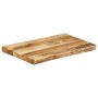 Solid mango wood natural edge table top 50x40x3.8 cm by , Table tops - Ref: Foro24-370679, Price: 35,61 €, Discount: %