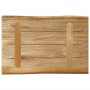 Solid mango wood natural edge table top 50x40x3.8 cm by , Table tops - Ref: Foro24-370679, Price: 35,61 €, Discount: %