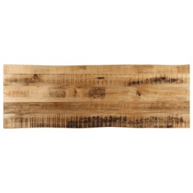 Massivholz-Tischplatte mit natürlicher Kante aus Mangoholz 110x40x3,8 cm. von , Tischplatten - Ref: Foro24-370685, Preis: 72,...