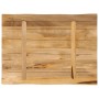 Solid mango wood table top with natural edge, 70x60x3.8 cm by , Table tops - Ref: Foro24-370691, Price: 70,49 €, Discount: %