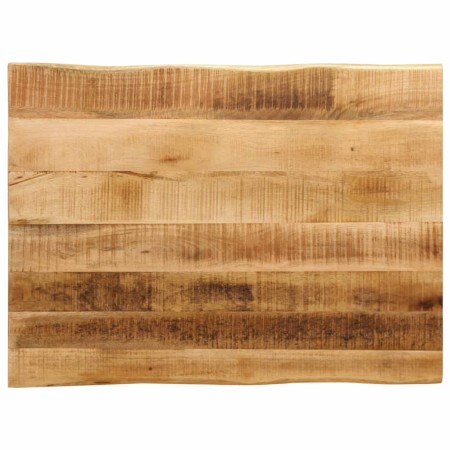 Solid mango wood natural edge table top 90x60x3.8 cm by , Table tops - Ref: Foro24-370693, Price: 71,09 €, Discount: %